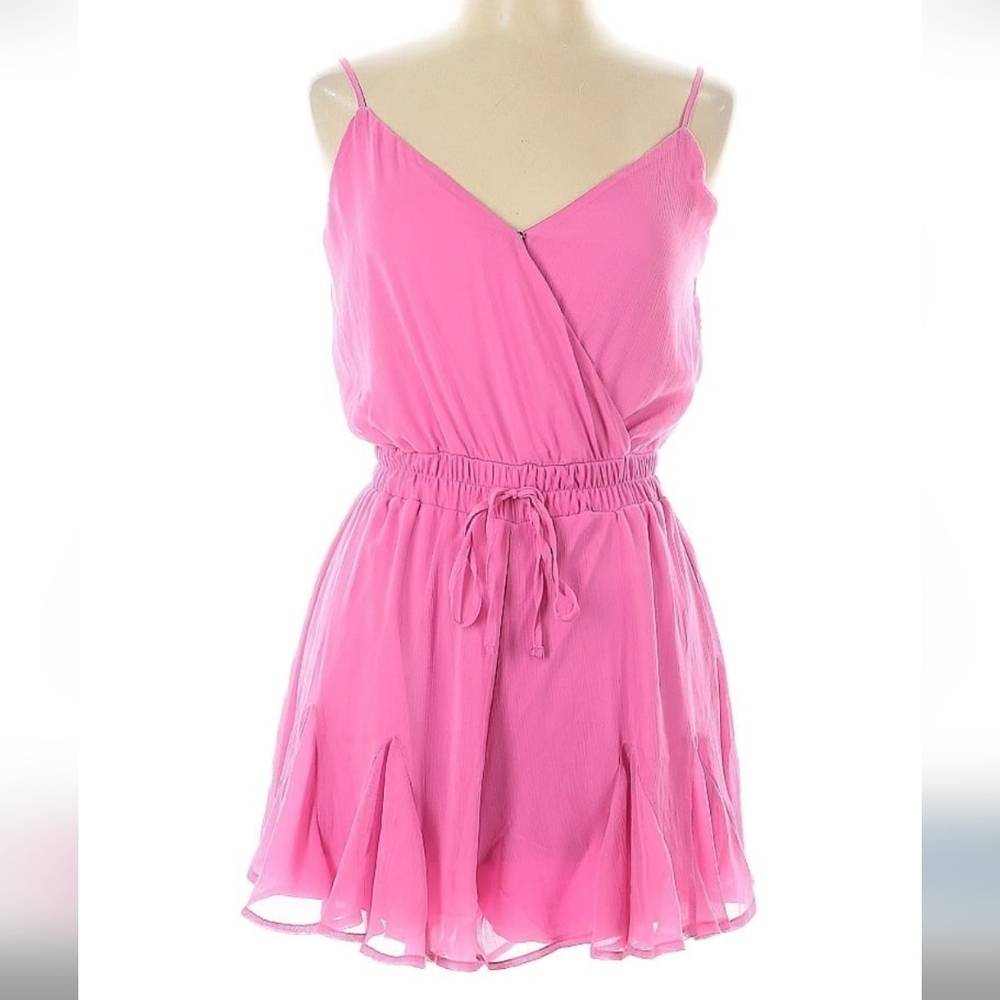 Francesca's Pink Romper Large NWT